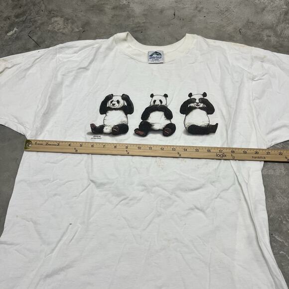 Vintage 90s Panda Royce Dolphin Trading Co T-Shirt Size XL USAMade Single - Picture 3 of 7